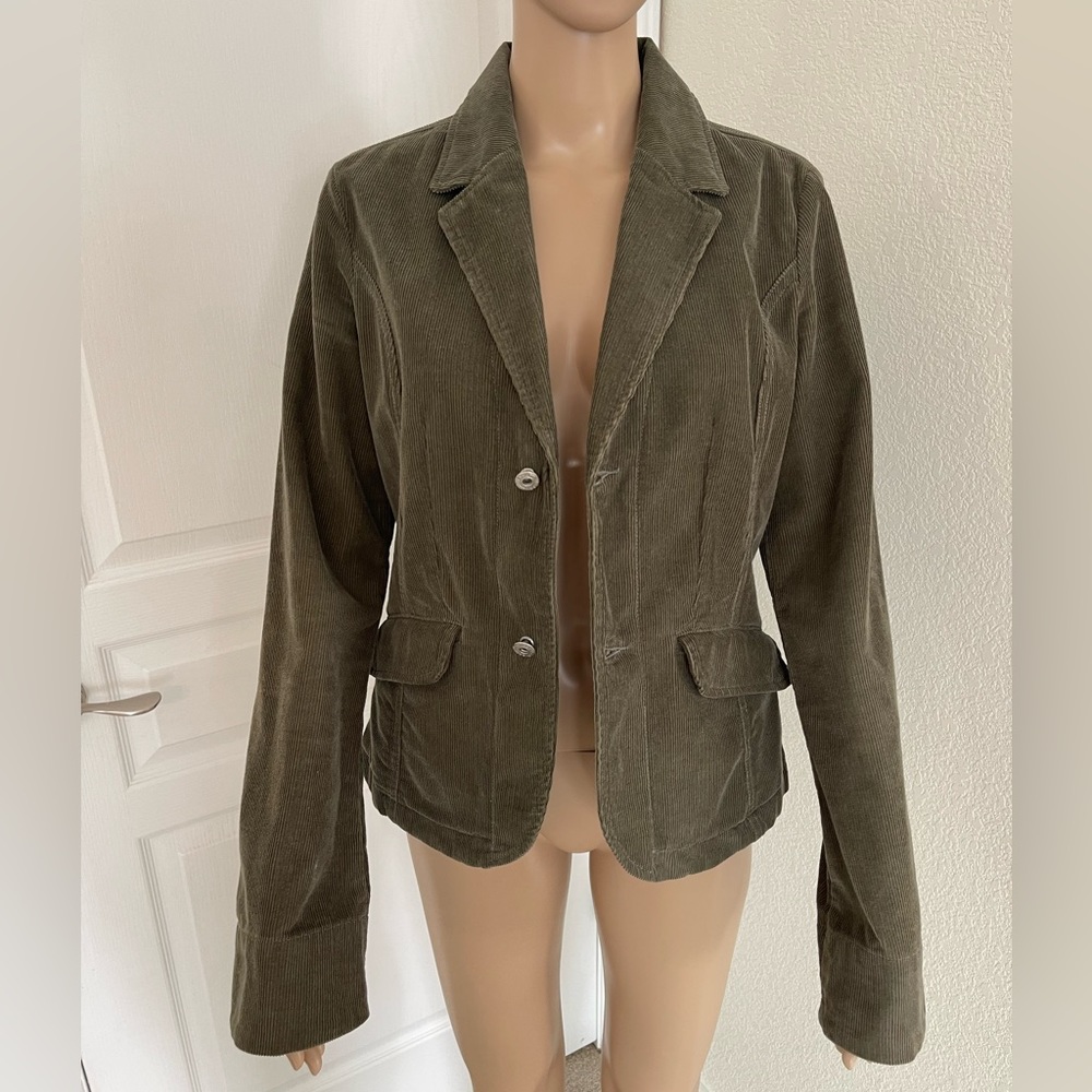 Vintage Diesel Army Dark Green corduroy jacket blazer coat large excellent cond